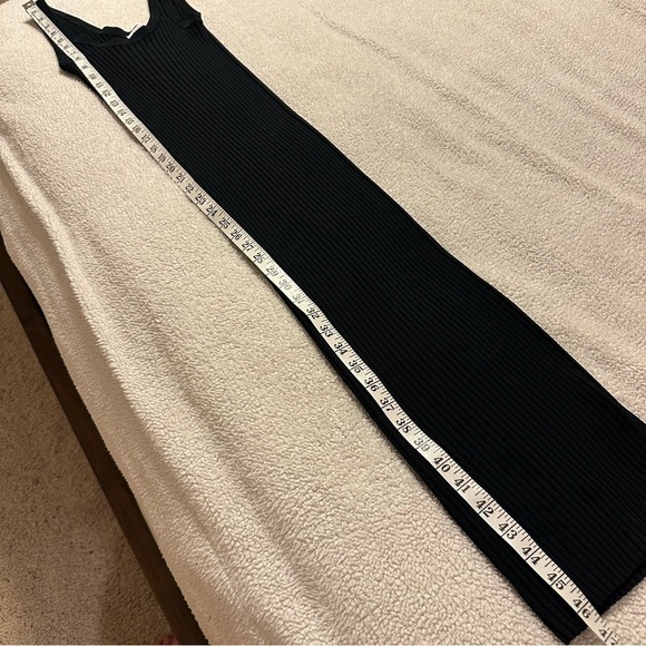 Everlane Black The E2 Ribbed Tank Midi Dress Sleeveless - Picture 7 of 14